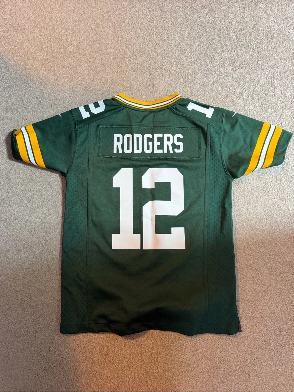 Nike Green & Yellow Kids Green Bay Packers Jersey #12